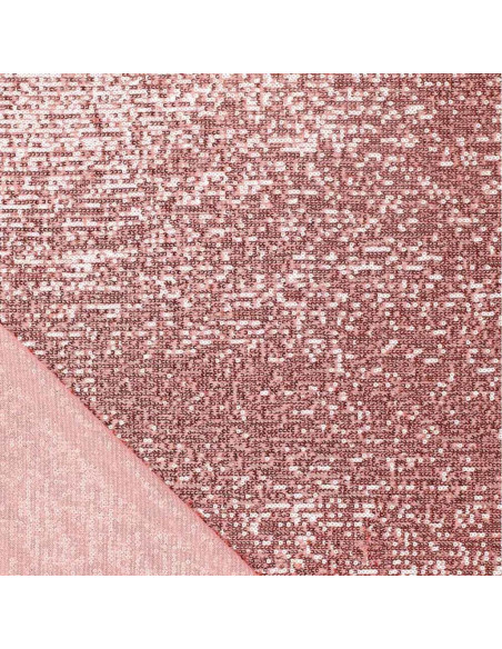 Tessuto elasticizzato con paillettes - Rosa