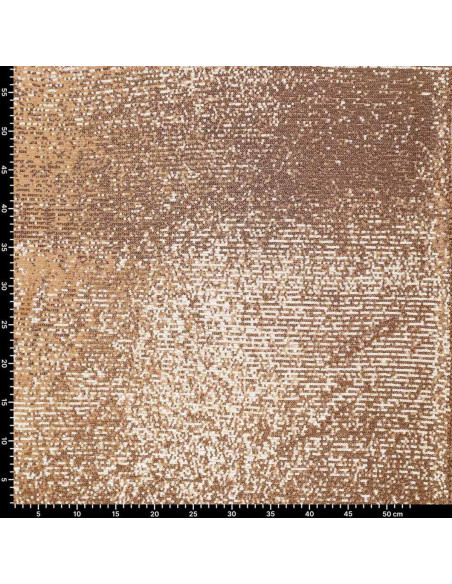 Tessuto stretch paillettes - Oro scuro