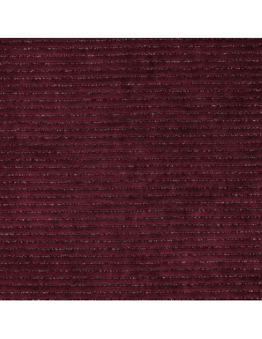 Tessuto velluto a righe lurex - Bordeaux