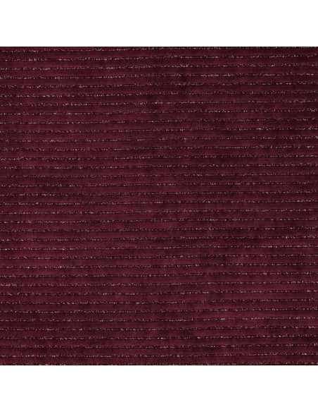 Tessuto velluto a righe lurex - Bordeaux