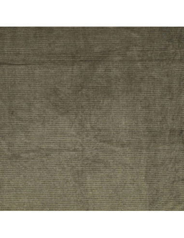 Tessuto velluto a righe lurex - Verde scuro