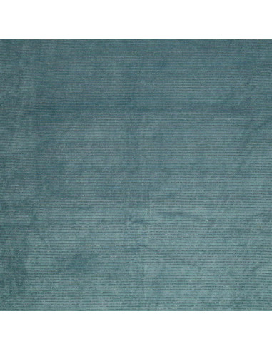 Tessuto velluto a righe lurex - Grigio blu
