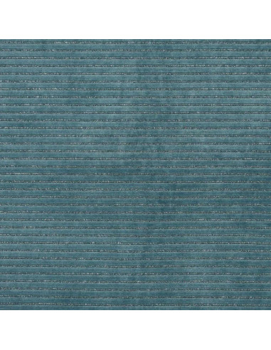Tessuto velluto a righe lurex - Grigio blu