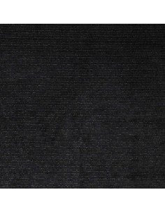 Tessuto velluto a righe lurex - Nero 2