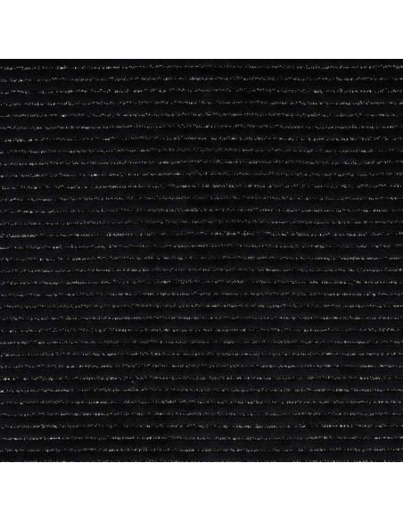 Tessuto velluto a righe lurex - Nero