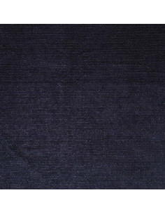 Tessuto velluto a righe lurex - Blu marino 2
