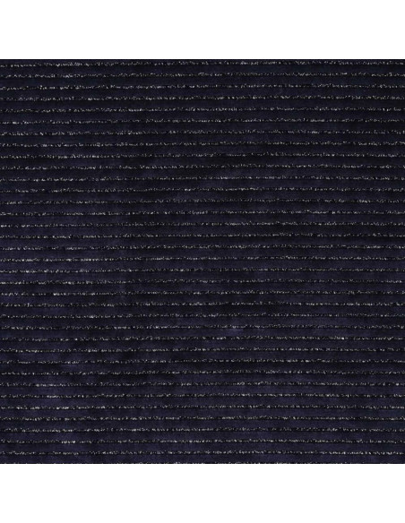 Tessuto velluto a righe lurex - Blu marino