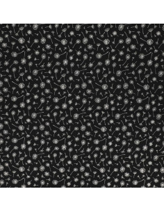 Tessuto popeline di cotone fantasia - Ombrello nero 2