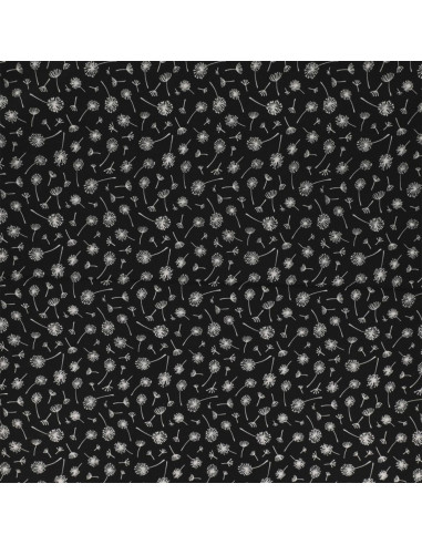 Tessuto popeline di cotone fantasia - Ombrello nero