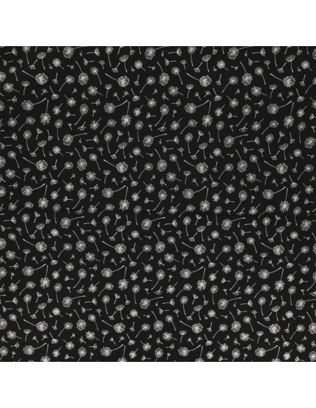 Tessuto popeline di cotone fantasia - Ombrello nero