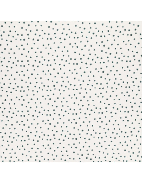 Tessuto popeline di cotone fantasia - Stella blu