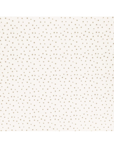 Tessuto popeline di cotone fantasia - Stella ciottolo