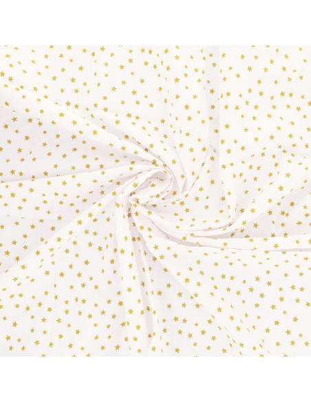 Tessuto popeline di cotone fantasia - Stella curry
