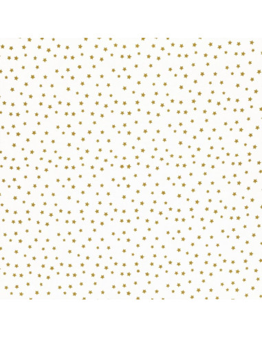Tessuto popeline di cotone fantasia - Stella curry