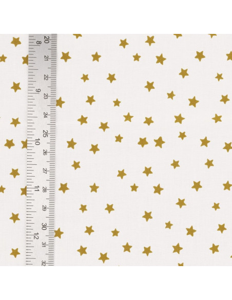 Tessuto popeline di cotone fantasia - Stella curry
