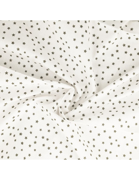 Tessuto popeline di cotone fantasia - Stella talpa
