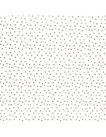 Tessuto popeline di cotone fantasia - Stella talpa