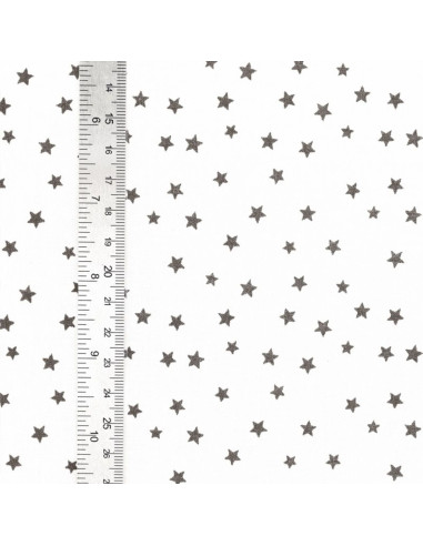 Tessuto popeline di cotone fantasia - Stella talpa