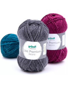 Filato per maglieria Lisa Premium Jeans Gründl
