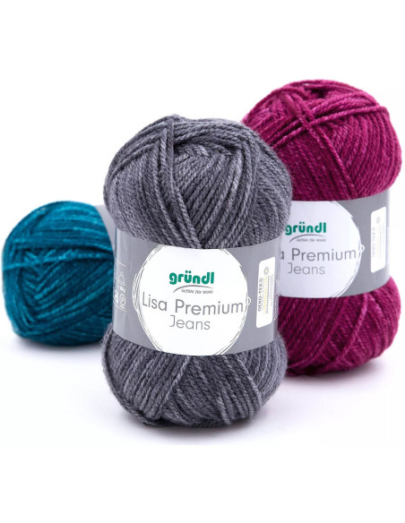 Filato per maglieria Lisa Premium Jeans Gründl