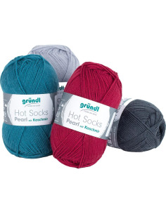 Filato per calze Hot Socks Pearl uni Gründl