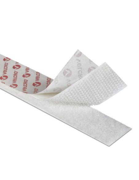 VELCRO® Brand adesivo bianco 20 mm di larghezza al metro