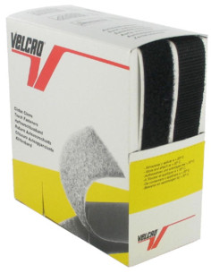 VELCRO® Brand adesivo nero 20 mm di larghezza scatola da 5 metri