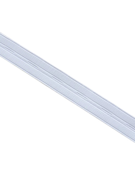 Elastico asolato in nylon - Bianco