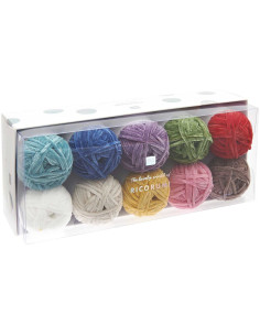 Confezione da 10 gomitoli di filo Ricorumi Nilli Nilli Rainbow