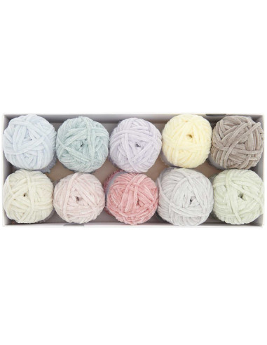 Confezione da 10 gomitoli di filo Ricorumi Nilli Nilli Pastel