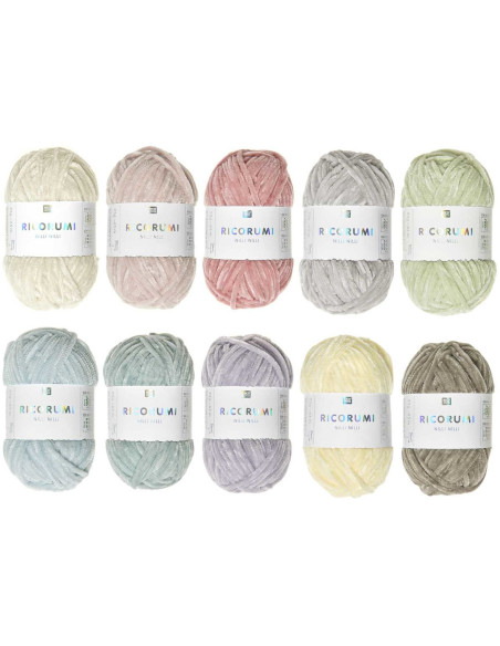 Confezione da 10 gomitoli di filo Ricorumi Nilli Nilli Pastel