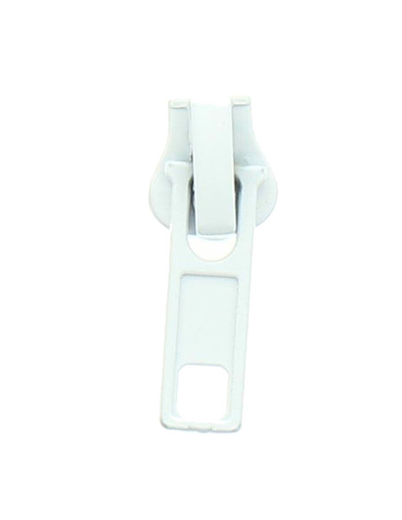 Cursore per chiusura sintetica 6 mm - Bianco