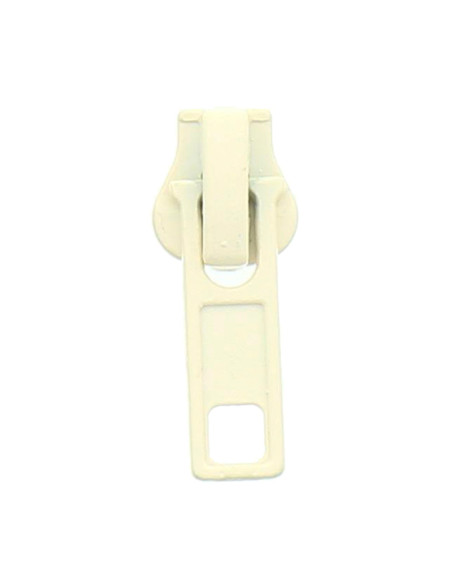 Cursore per chiusura sintetica 6 mm - Ecru