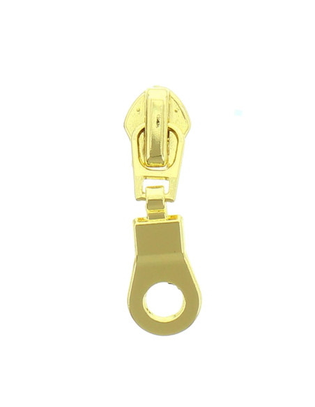 Cursore per chiusura nylon 5 mm - Oro