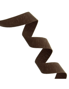 Cinturino in cotone scintillante per borsa - Marrone