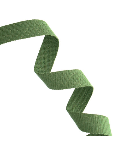 Cinturino in cotone scintillante per borsa - Verde salvia