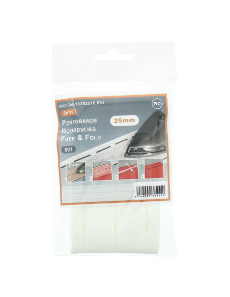 Fodera per bordo rapido Perfobande 25 mm - Bianco