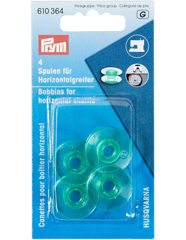Bobine per macchina da cucire con crochet orizzontale
