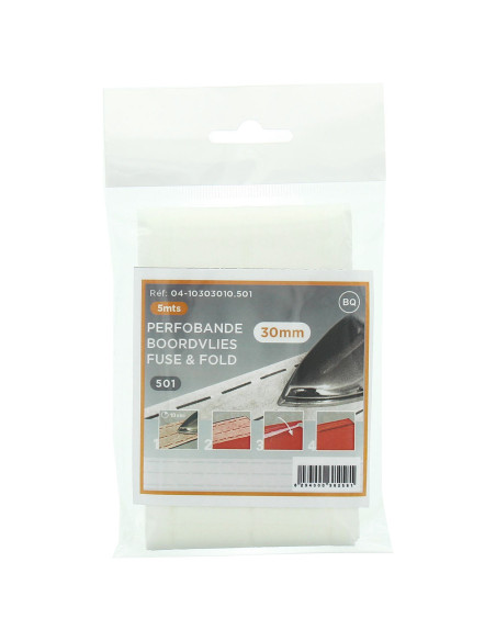 Fodera per bordo rapido Perfobande 30 mm - Bianco