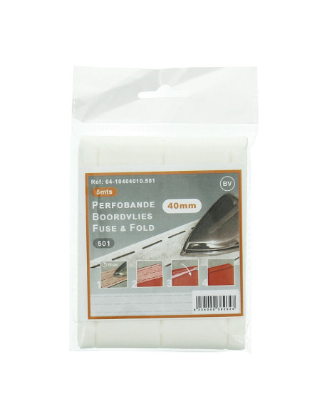 Fodera per bordo rapido Perfobande 40 mm - Bianco