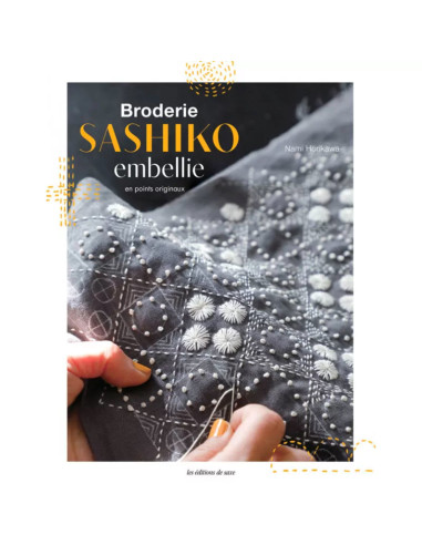 Libro di ricamo sashiko abbellito