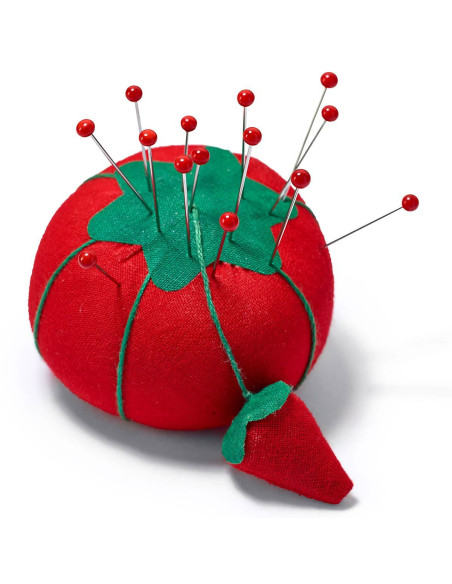 Mini cuscino puntaspilli a forma di pomodoro