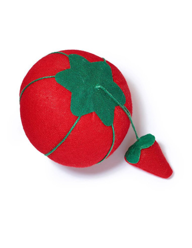 Mini cuscino puntaspilli a forma di pomodoro