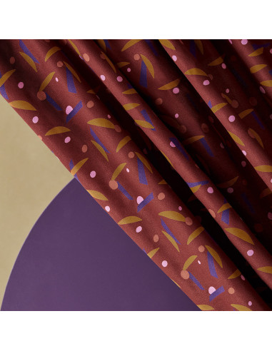 Tessuto crêpe di viscosa Java Rust - Atelier Brunette