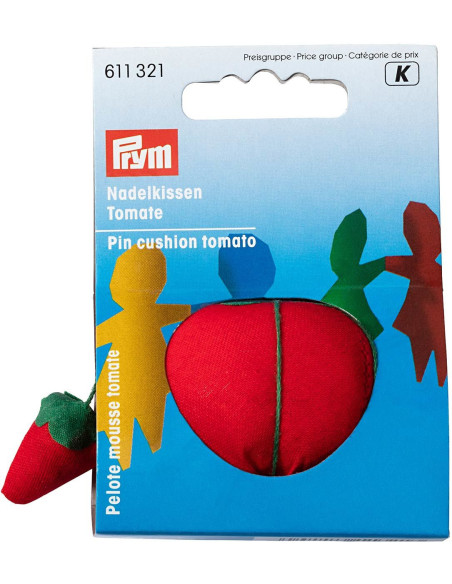 Mini cuscino puntaspilli a forma di pomodoro
