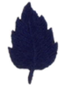 Toppa termoadesiva foglia blu marino