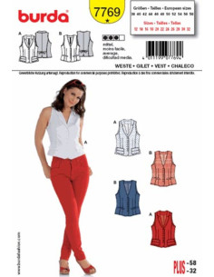 Modello di gilet - Burda 7769
