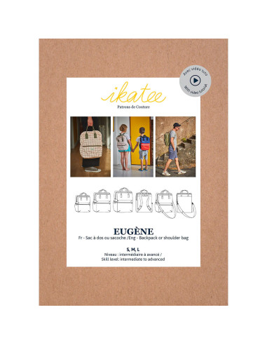 Modello di zaino o borsa Eugène - Ikatee