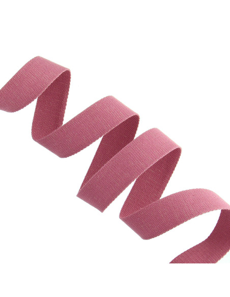 Cinturino in cotone scintillante per borsa - Rosa antico