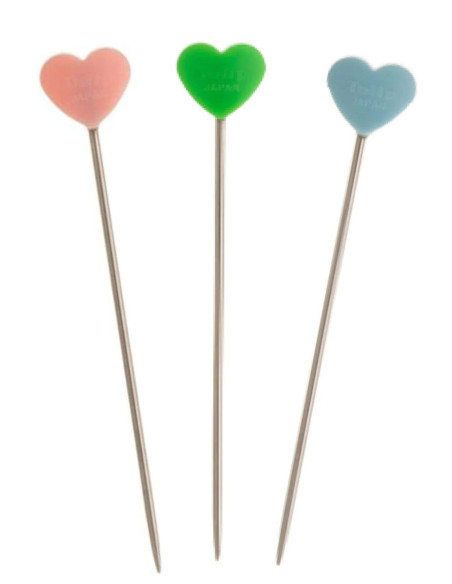 Spilli da maglia rosa, blu, verde Tulip